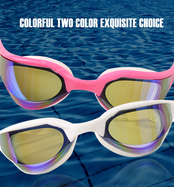 Okulary pływackie przeciwmgielne i anty-ultrafioletowe unisex, regulowane wodą sil - Wianko - 2