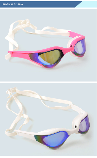 Okulary pływackie przeciwmgielne i anty-ultrafioletowe unisex, regulowane wodą sil - Wianko - 10