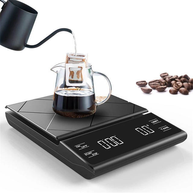 Inteligentna waga kuchenna USB Charging Hand Coffee z funkcją odliczania czasu prażenia, wodoodporna - Wianko - 10
