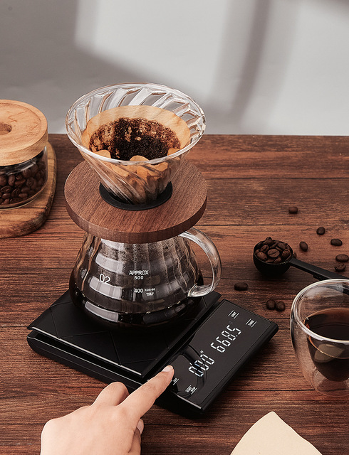 Inteligentna waga kuchenna USB Charging Hand Coffee z funkcją odliczania czasu prażenia, wodoodporna - Wianko - 30