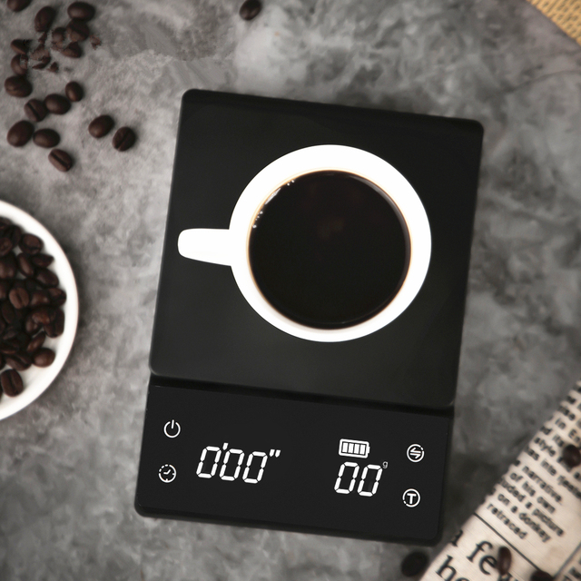Inteligentna waga kuchenna USB Charging Hand Coffee z funkcją odliczania czasu prażenia, wodoodporna - Wianko - 3