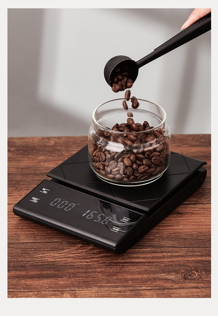 Inteligentna waga kuchenna USB Charging Hand Coffee z funkcją odliczania czasu prażenia, wodoodporna - Wianko - 23