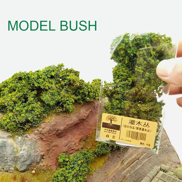 Miniaturowe drzewo symulacji do modelowania diorama wojskowej z materiałem kamuflażowym, siatką i pociągiem kolejowym - Wianko - 6