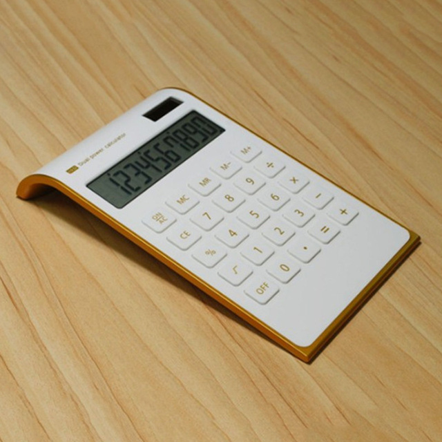Kalkulator energii słonecznej Slim 10 cyfrowy, przenośny i kreatywny z podwójnym zasilaniem klawiatury kryształowej - Wianko - 2