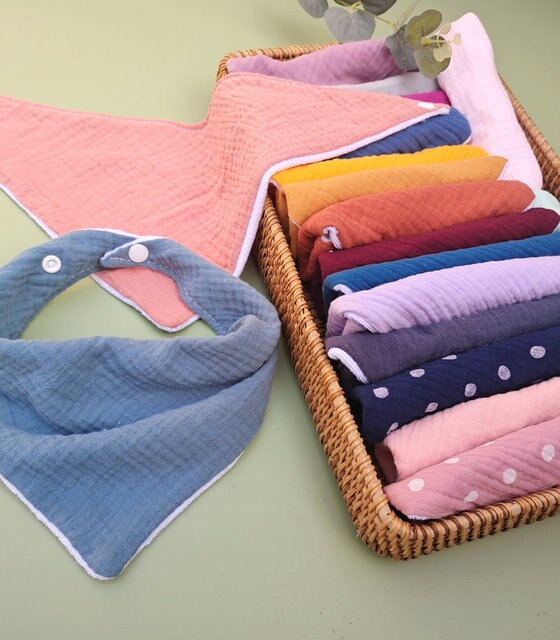 Miękki ręcznik śliniak muslinowy dla niemowląt, podwójnie chłonny, dla chłopców i dziewczynek - Wianko - 21