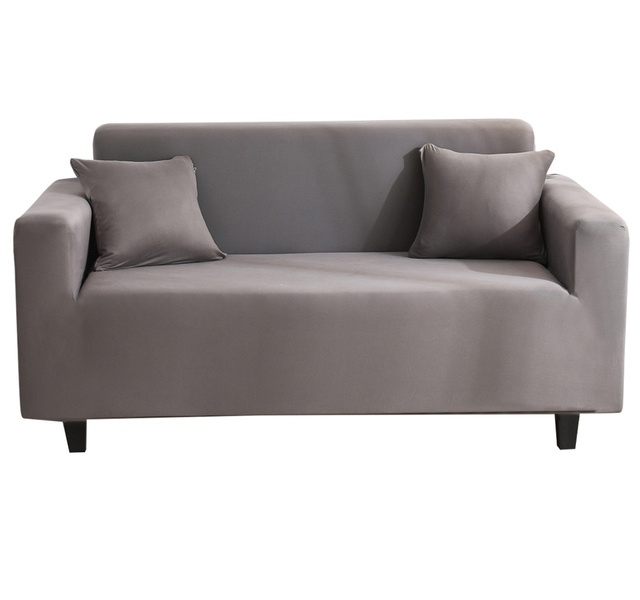 Elastyczna narzuta na sofę L-kształtną dostosowaną dla salonu, 1-4 osobowa, dwustronna, szczotkowana - Wianko - 2