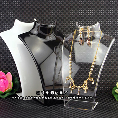 Stojak na biżuterię - biały akrylowy naszyjnik, kolczyk, wisiorek - 3 rozmiary - szkatułka na prezent - Wianko - 2