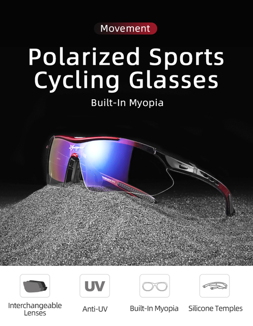 ROCKBROS Okulary rowerowe męskie i damskie spolaryzowane MTB Bike UV400 - Wianko - 10
