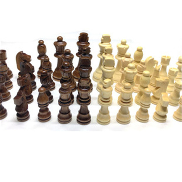 Międzynarodowe szachy drewniane z szachownicą papierową - wysoka jakość, król 65mm, narzędzie edukacyjne - Wianko - 9