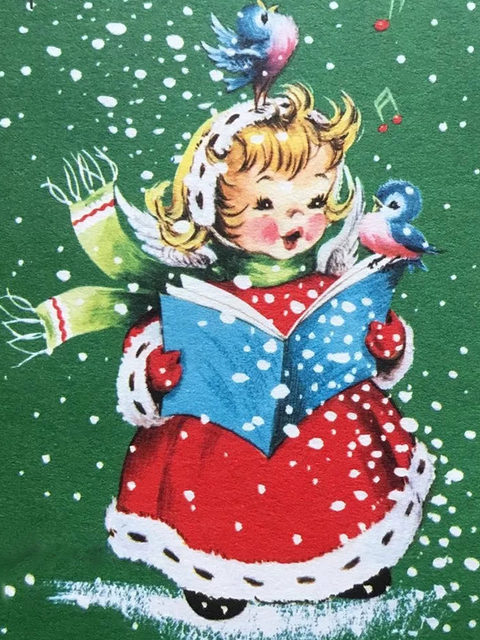 Diamentowy obraz 5D DIY - Chubby Blond mały kąt dziewczyna i królik, pełny haft diamentowy, księżyc Boże Narodzenie, mozaika obrazy - Wianko - 9