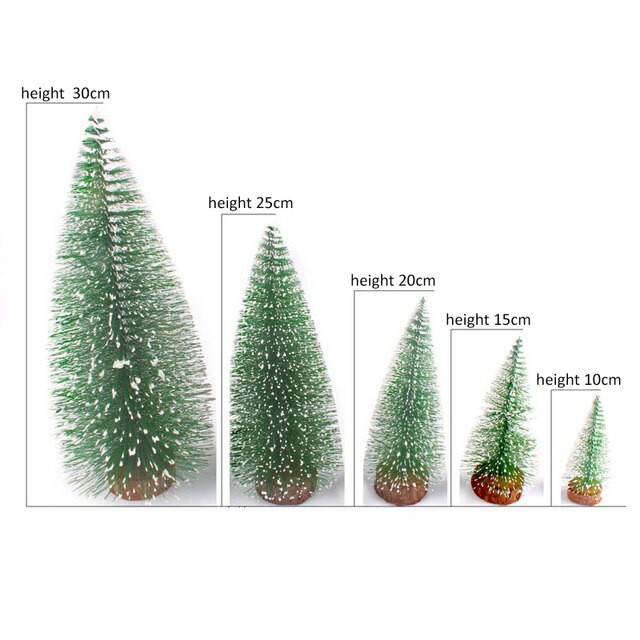 Drzewko bożonarodzeniowe DIY - 15-35cm choinka ozdobiona sizalowymi elementami - świetna dekoracja do domu na święta - Wianko - 4