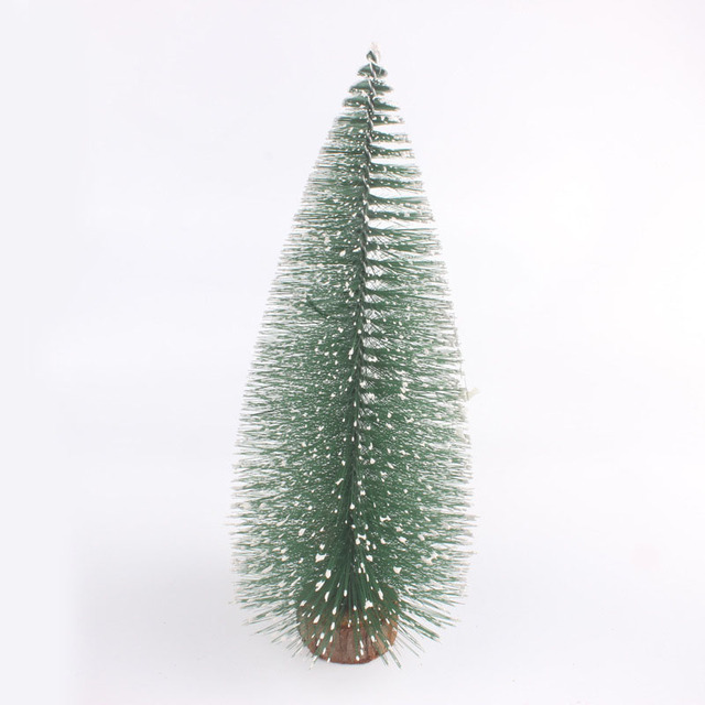 Drzewko bożonarodzeniowe DIY - 15-35cm choinka ozdobiona sizalowymi elementami - świetna dekoracja do domu na święta - Wianko - 20