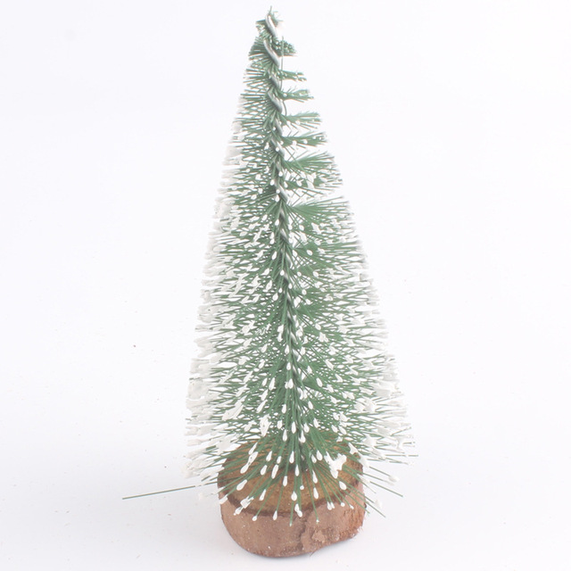 Drzewko bożonarodzeniowe DIY - 15-35cm choinka ozdobiona sizalowymi elementami - świetna dekoracja do domu na święta - Wianko - 19