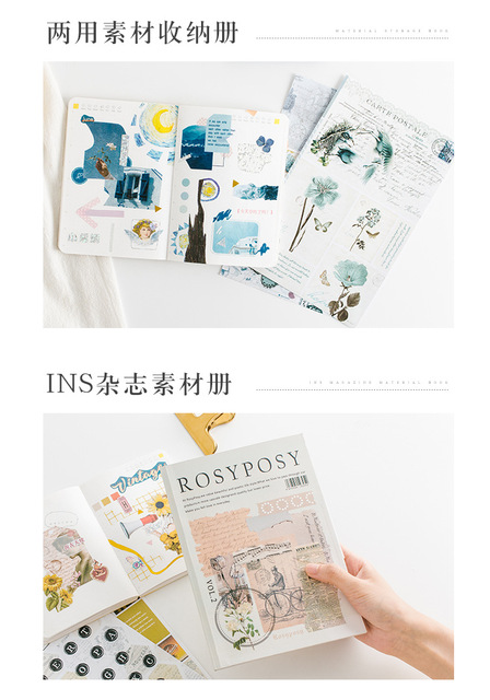 Koreańskie naklejki do dziennika, Ins naklejki, planer Scrapbooking - Life Series, śliczne, DIY dekoracyjne papiernicze etykiety - Wianko - 13