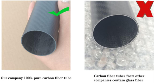 4 sztuki 3K rur z włókna węglowego o średnicy 8mm-30mm, wysokiej twardości, kompozytowe włókna węglowe, wsparcie rury z włókna węglowego model, korbowód - Wianko - 9