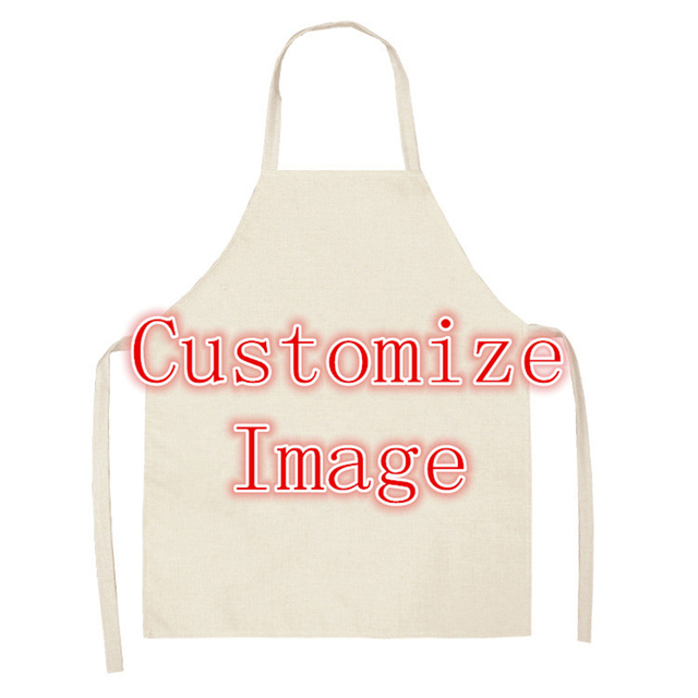 Spersonalizowany lniany fartuch kuchenny z nadrukiem - dla mężczyzny i kobiety, idealny do rzemiosła, pieczenia, gotowania i BBQ - Wianko - 2