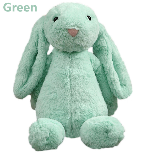 Pluszowy królik z długimi uszami - miękka lalka dla dzieci, świetny prezent urodzinowy - Wianko - 10