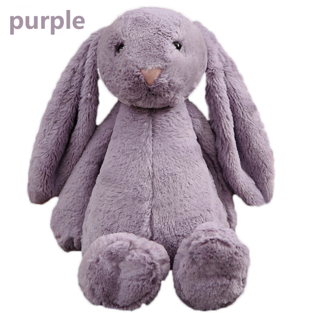 Pluszowy królik z długimi uszami - miękka lalka dla dzieci, świetny prezent urodzinowy - Wianko - 11
