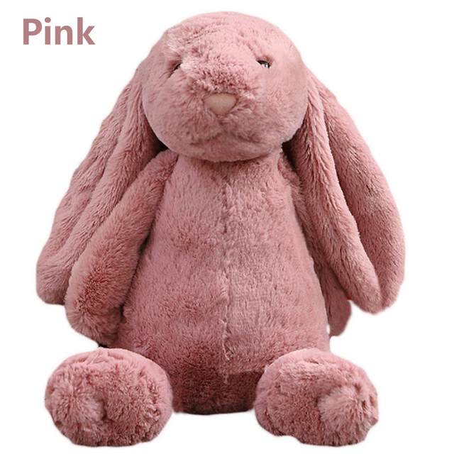 Pluszowy królik z długimi uszami - miękka lalka dla dzieci, świetny prezent urodzinowy - Wianko - 13