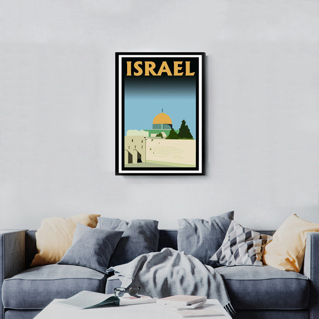 Tajlandia, Japonia, Izrael - Obraz diamentowy 5D DIY Vintage krajobraz plakat, ozdoba do domu - Wianko - 3