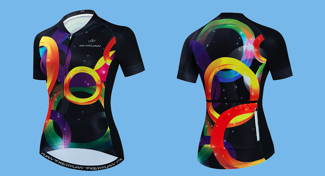 Koszulka kolarska z krótkim rękawem dla kobiet KEYIYUAN 2022, do jazdy rowerem górskim i szosowym MTB - Wianko - 16