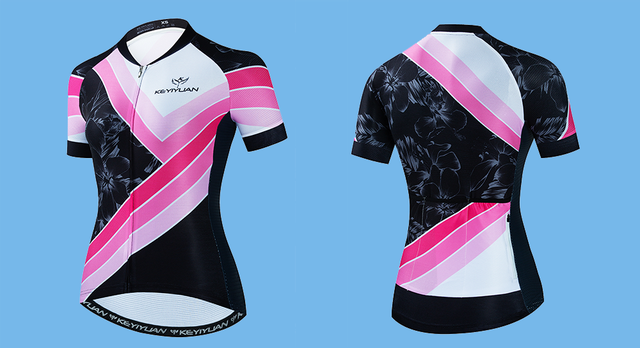 Koszulka kolarska z krótkim rękawem dla kobiet KEYIYUAN 2022, do jazdy rowerem górskim i szosowym MTB - Wianko - 15