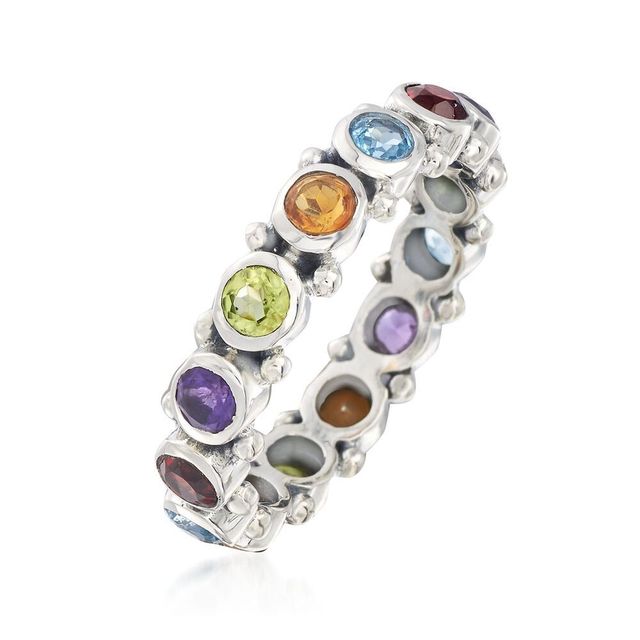 Nowy luksusowy kolorowy pierścień wieczności 2021 dla kobiet (R6784) - Wianko - 1