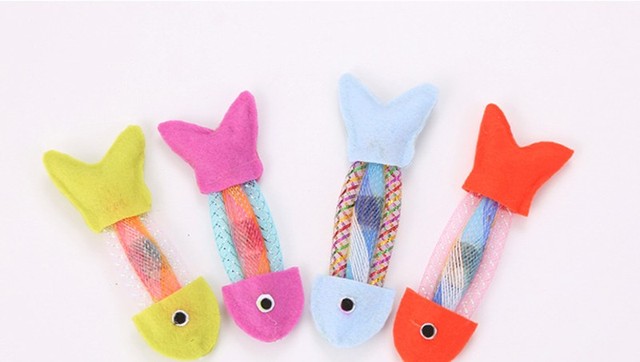 Interaktywna zabawka dla kotów - kij molowy w kształcie ryby z kocimiętką Naturl, czyszcząca zęby kota - Wianko - 3