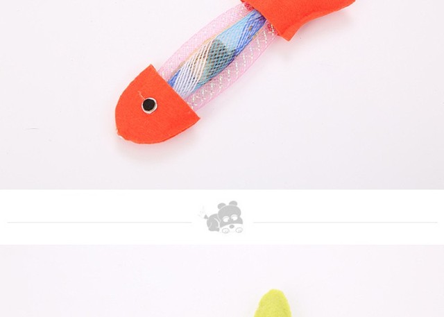 Interaktywna zabawka dla kotów - kij molowy w kształcie ryby z kocimiętką Naturl, czyszcząca zęby kota - Wianko - 9