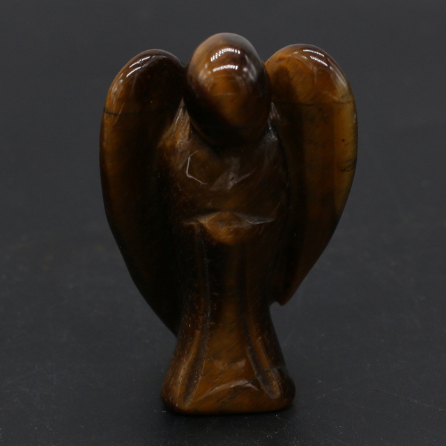 Naturalny ozdobny kamień w kształcie anioła - prezentujący szczęście - do biurka, ogrodu i sypialni - Wianko - 43