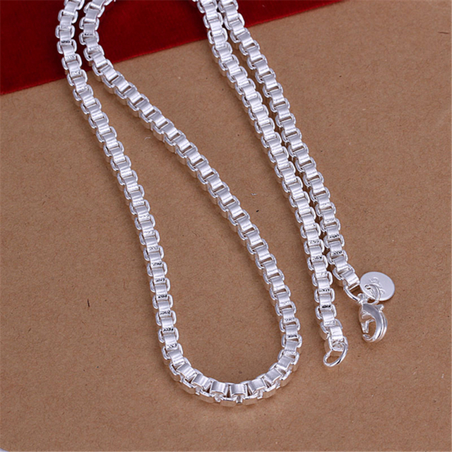DOTEFFIL Biżuteria ze srebra 925 - zestaw zawierający łańcuch, bransoletkę i naszyjnik o średnicy 6mm w kształcie okrągłego pudełka - idealny na przyjęcie, zaręczyny, ślub - Wianko - 49
