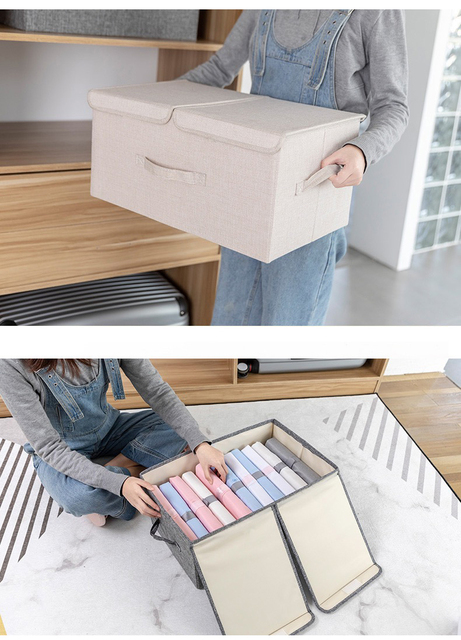 Torba do przechowywania ubrań, kołder, koców i pościeli ze wzmocnionym uchwytem - Organizer Box Premium - Wianko - 8