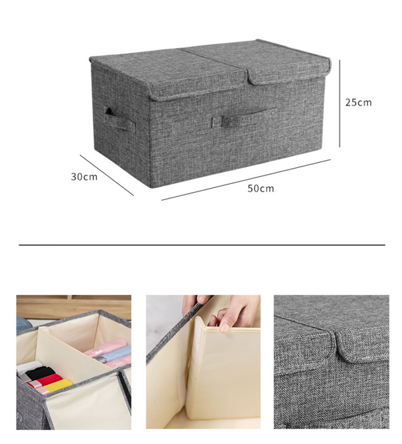 Torba do przechowywania ubrań, kołder, koców i pościeli ze wzmocnionym uchwytem - Organizer Box Premium - Wianko - 4