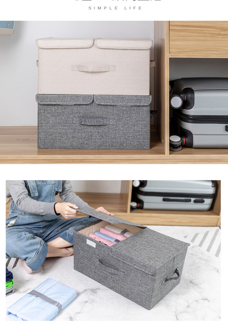 Torba do przechowywania ubrań, kołder, koców i pościeli ze wzmocnionym uchwytem - Organizer Box Premium - Wianko - 6