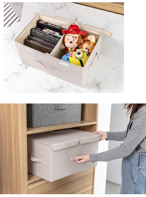Torba do przechowywania ubrań, kołder, koców i pościeli ze wzmocnionym uchwytem - Organizer Box Premium - Wianko - 7
