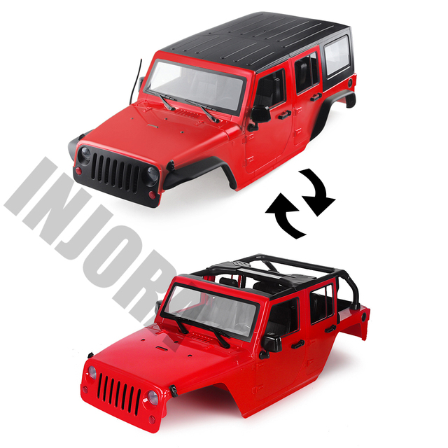 Rozstaw osi INJORA 313mm do konwersji samochodów axial SCX10 90046 Jeep Wrangler Body Shell 1/10 RC - Wianko - 4