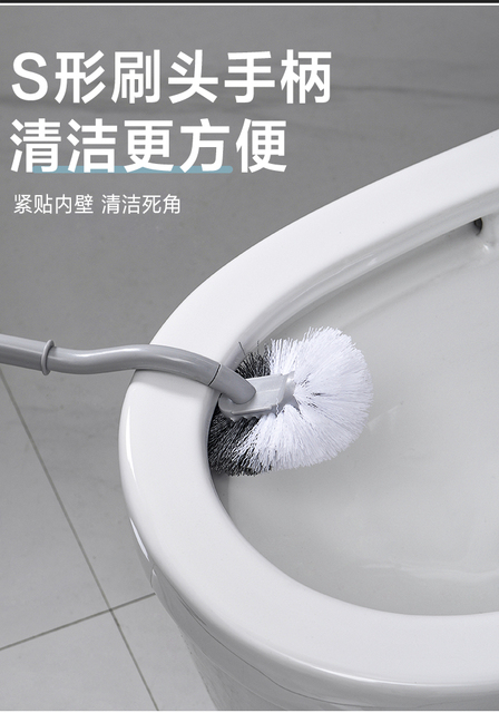 Miękka toaleta Wc uchwyt na szczotkę naścienny w kreatywnym wiszącym stylu - Szczotka do WC - Artykuły domowe - Wianko - 3