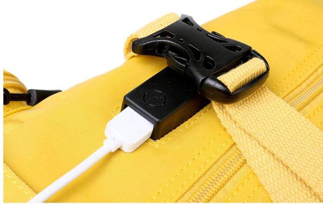 Mochila studenta 2020 - plecak nylonowy z ładowaniem USB na laptopa - Wianko - 4
