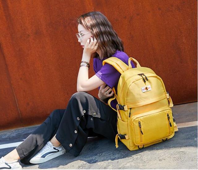 Mochila studenta 2020 - plecak nylonowy z ładowaniem USB na laptopa - Wianko - 11
