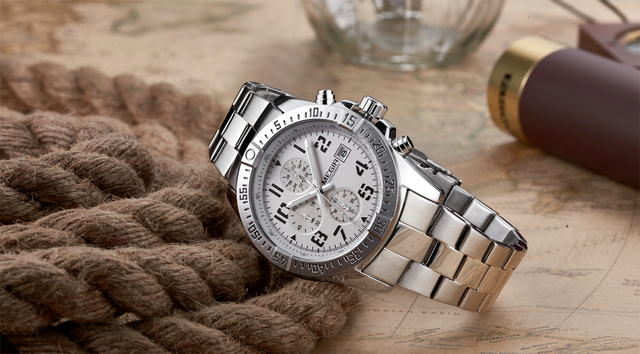 Mężczyźni zegarek MEGIR 2030 - luksusowy zegarek kwarcowy ze stali nierdzewnej - Wianko - 18