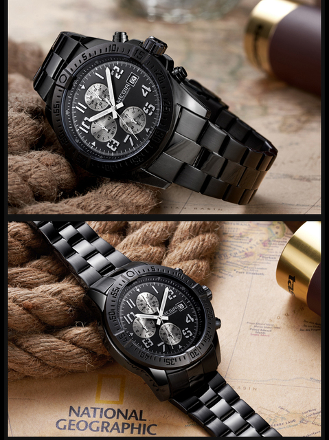 Mężczyźni zegarek MEGIR 2030 - luksusowy zegarek kwarcowy ze stali nierdzewnej - Wianko - 13