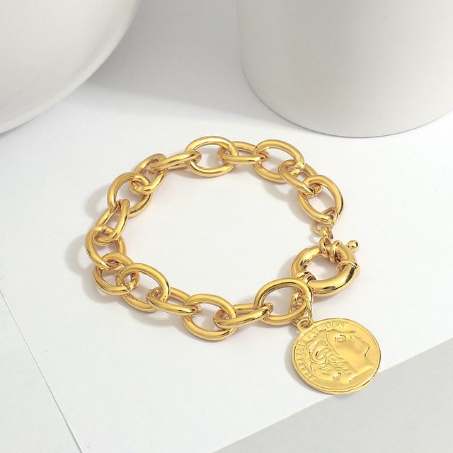 Bransoletka łańcuszkowa AENSOA 2020 - nowe charms w kolorze złota, biżuteria dla kobiet i mężczyzn, moda gorąca, wykonana ze stopu miedzi - Wianko - 17