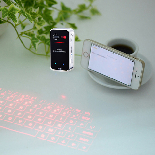 Klawiatura laserowa bezprzewodowa do Tabletów i Laptopów - kompatybilna z Bluetooth, przenośna, projekcja klawiatury Pohiks(1PC) - Wianko - 5