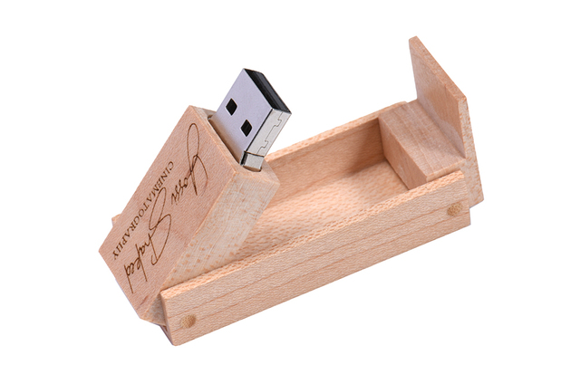 JASTER USB 3.0 Flash Drive z własnym logo, drewniane pudełko - pojemności 128GB, 64GB, 32GB - Wianko - 11