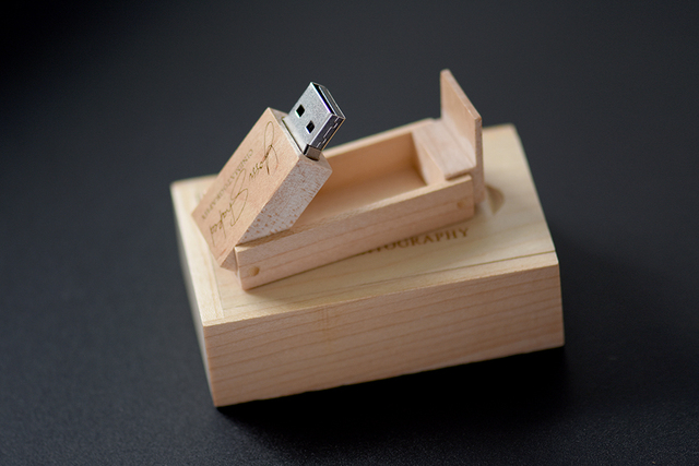 JASTER USB 3.0 Flash Drive z własnym logo, drewniane pudełko - pojemności 128GB, 64GB, 32GB - Wianko - 16