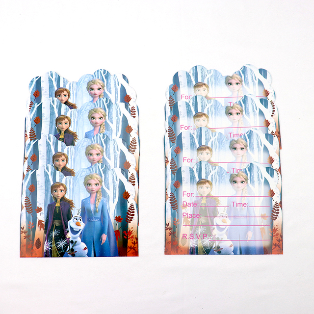 Jednorazowe zastawy stołowe Księżniczka Frozen 2 dla dzieci - torba prezentowa, dekoracje i kubki - Wianko - 15