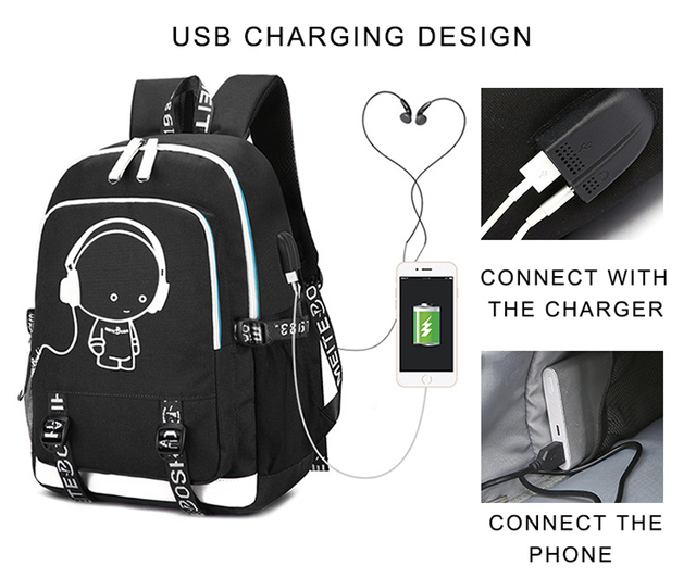 Plecak wielofunkcyjny do laptopa z ładowaniem USB - Link, 2020 - Moda - Dla kobiet i mężczyzn - Dziecięce plecaki szkolne - Wianko - 2