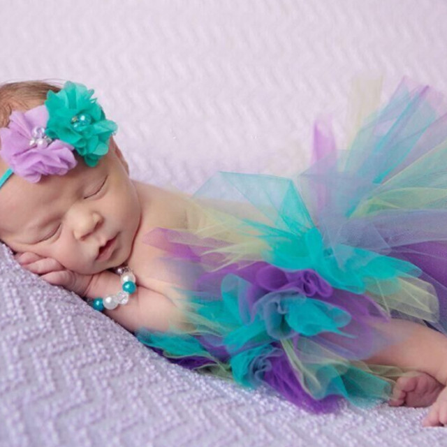 Fotografia niemowlęca: Tutu spódnica i suknia księżniczka dla noworodka - Wianko - 21