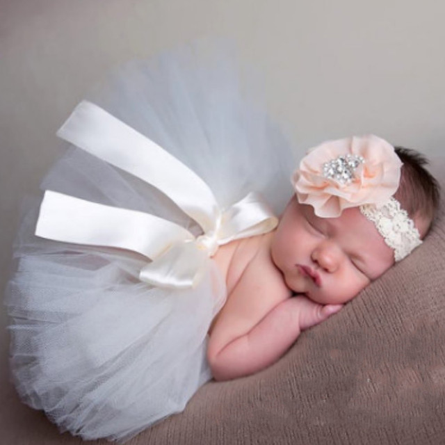 Fotografia niemowlęca: Tutu spódnica i suknia księżniczka dla noworodka - Wianko - 20