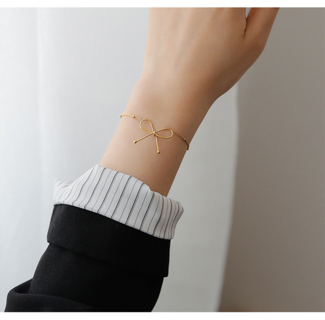 Naszyjnik łańcuchowy YUN RUO Trend z wisiorkiem w kształcie złotego łuku, biżuteria ze stali tytanowej, hipoalergiczna elegance - Wianko - 23